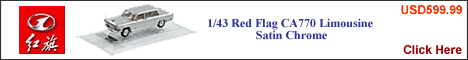 1/43 Red Flag (HongQi) CA770 Satin Chrome